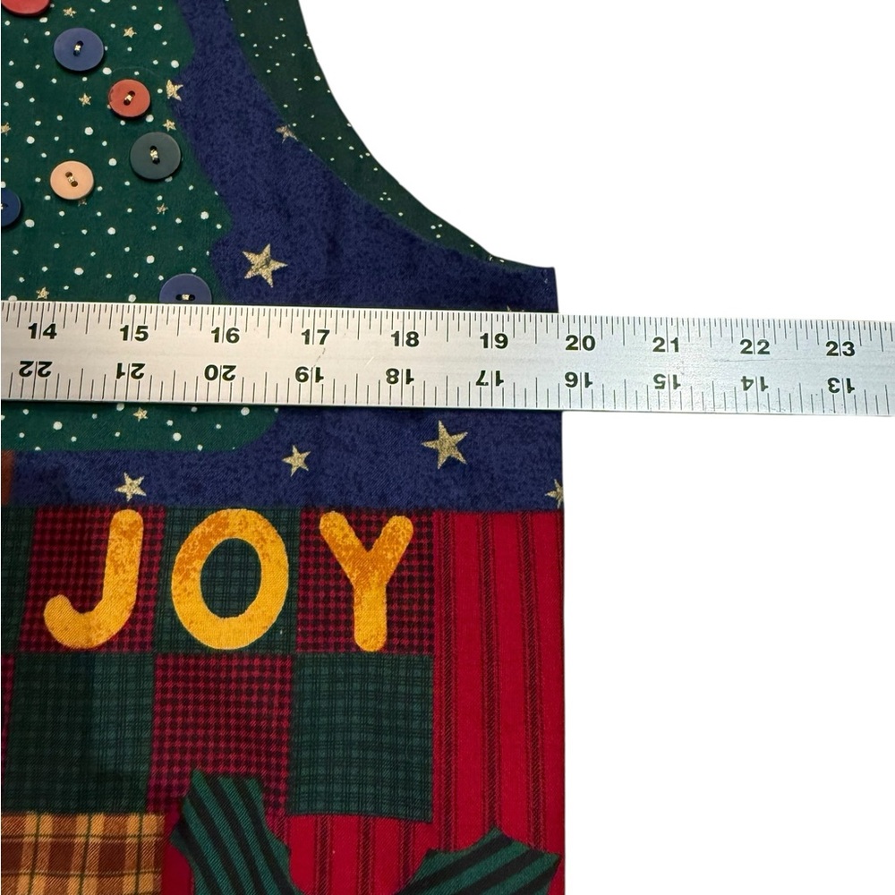 Handmade Festive Christmas Santa, Snowman and Tree Vest Womens Large - Picture 3 of 6